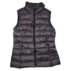 Eddie Bauer Womens Purple 80% Down‎ Puffer Vest Small